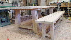 Solid Oak Garden Bench