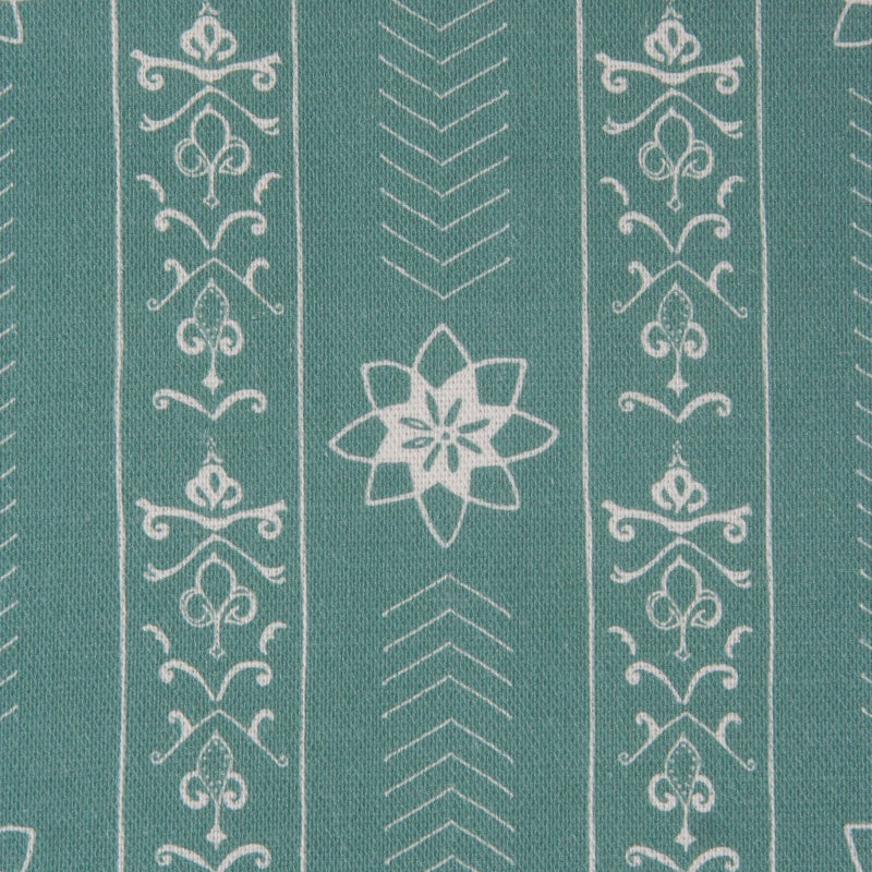 Valencia' Floral Patterned Teal Fabric