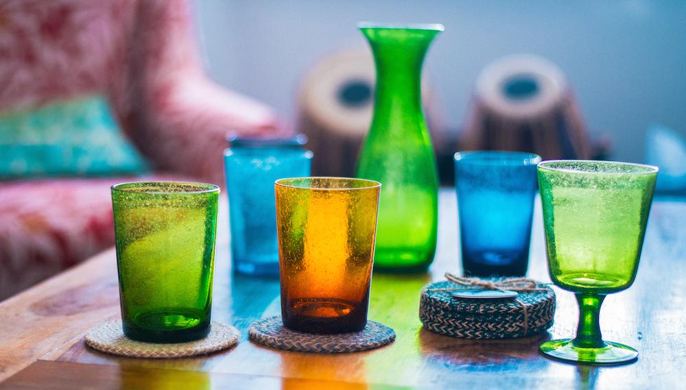 Jute Coasters Cornflower Natural Fibre Dining Tableware