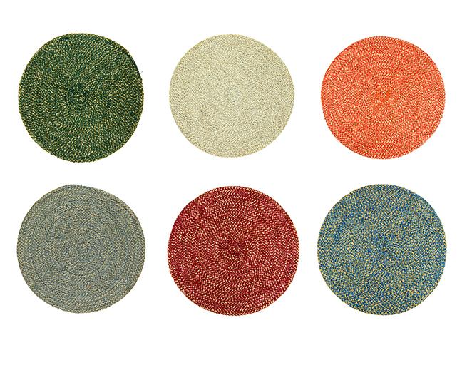 Jute Placemats Guardsman Red Fibre Dining Serving Mats Tableware