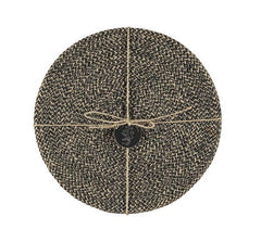 Jute Placemats In Jet Black