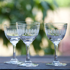 Set of 6 'Ovals' Liqueur Glasses