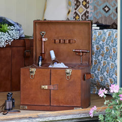 Leather Drinks Chest with Tools & Ice Bucket | Life of Riley 