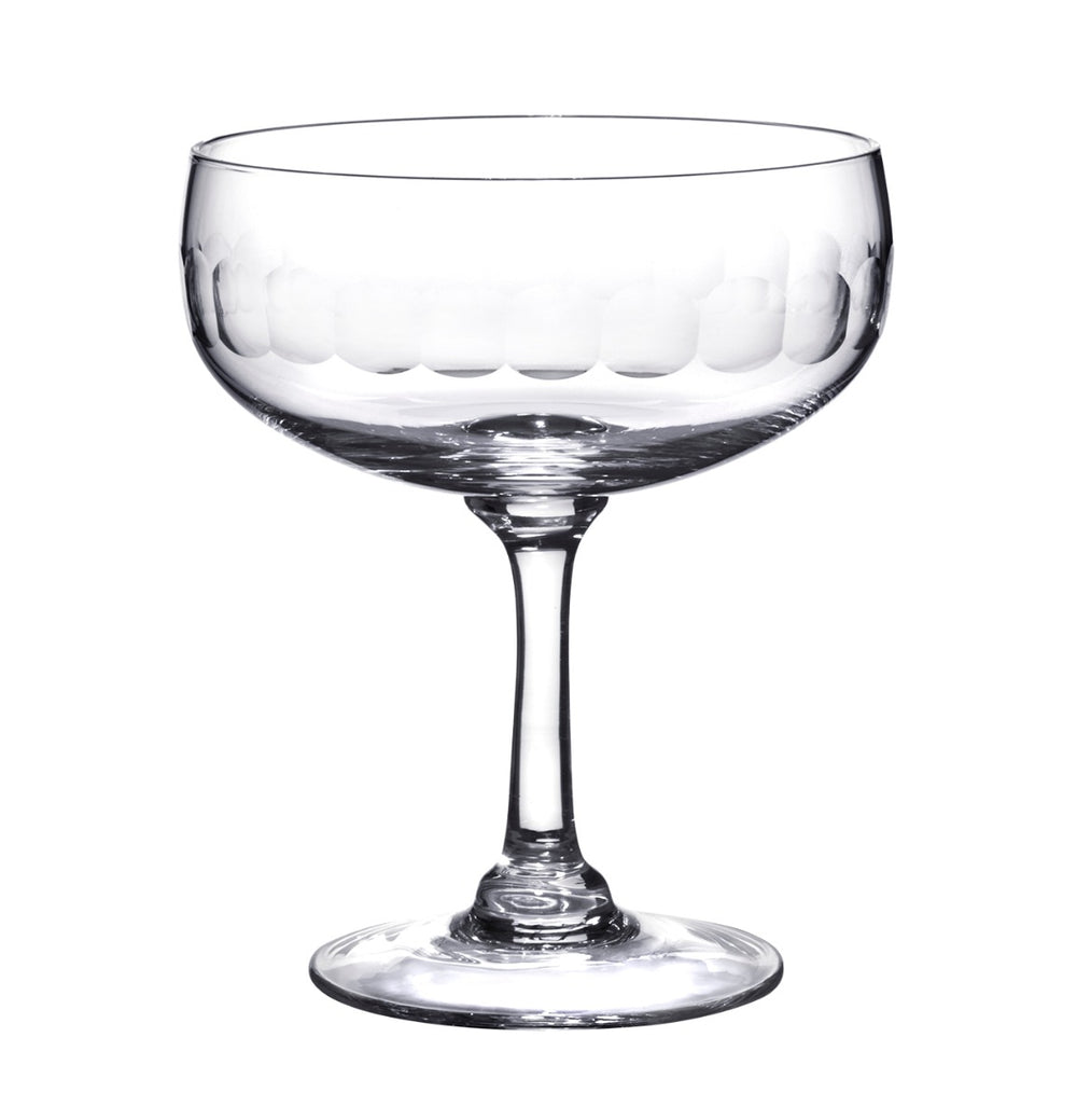 The Vintage List Lens Crystal Champagne Glass