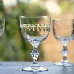 Set of 6 'Lens' Wine Goblets