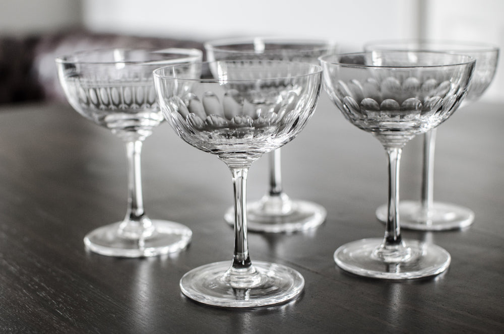 Set of 6 'Lens' Champagne Glasses