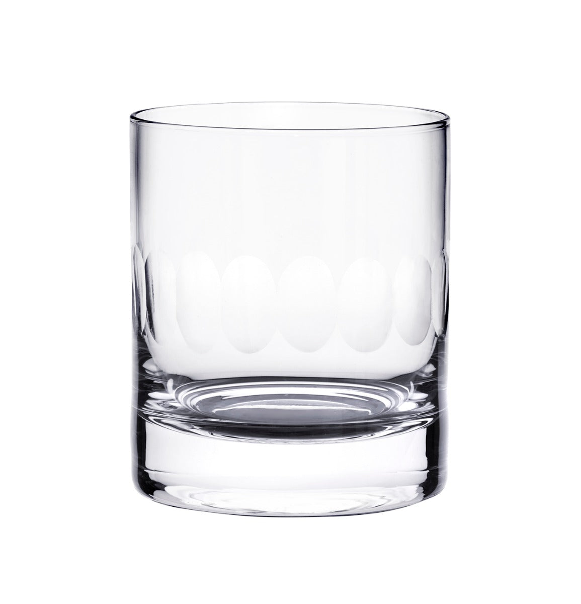 The Vintage List Crystal Lens Whiskey Glass