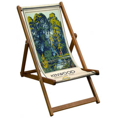 Vintage Inspired Wooden Deckchair- Kenwood - London Transport Poster