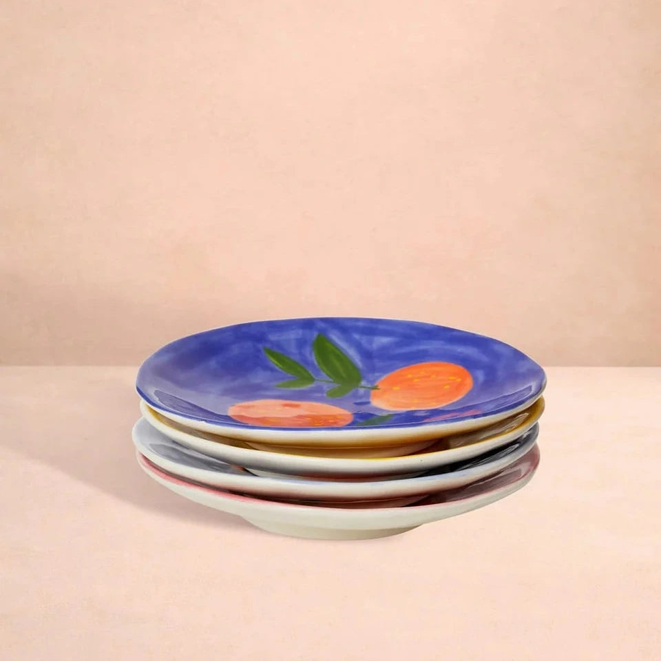 Set Of 4 Peaches Plates | After Matisse | Casa By JJ