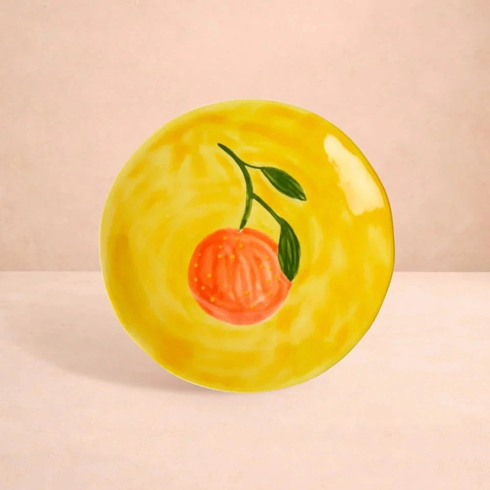 Set Of 4 Peaches Plates | After Matisse | Casa By JJ