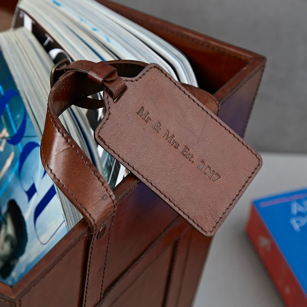 Leather Log Basket | Life of Riley 