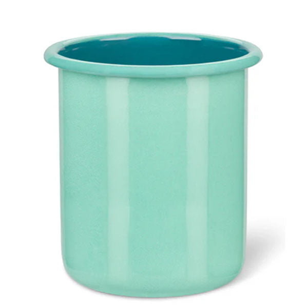 Enamel Utensil Holder in Eau De Nil / Petrol Blue, British Colour Standard