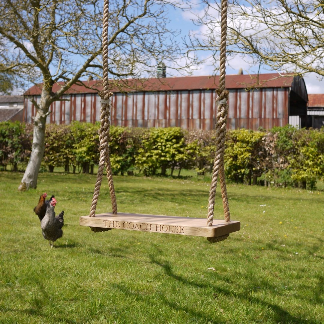 Solid Oak Personalised Medium Swing | Oak & Rope Company