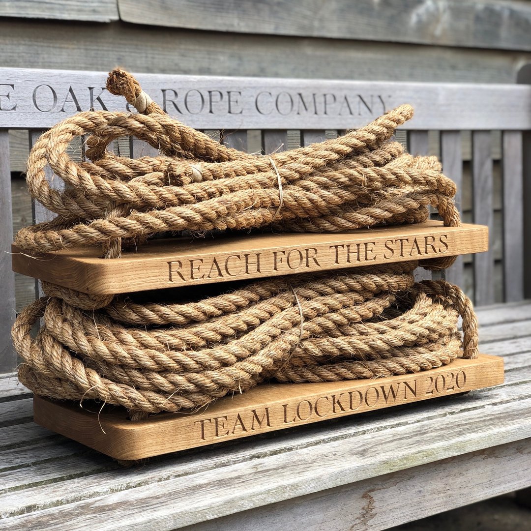Solid Oak Personalised Medium Swing | Oak & Rope Company
