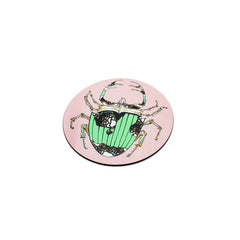 The Tiger Lily' Mint Scarab Beetle Coaster