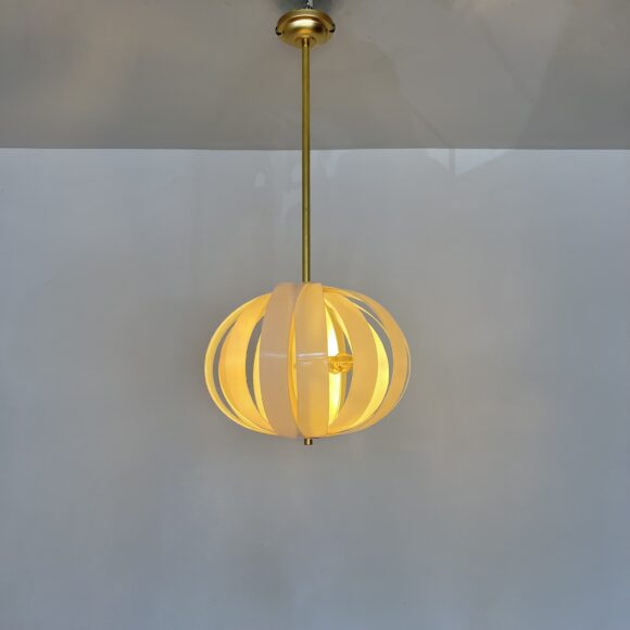 Mid Century Acrylic Pendant | Vintage Lighting