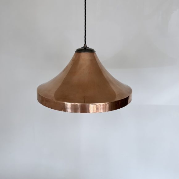 Mid Century Spun Copper Pendant