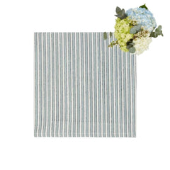 Set of 4 Blue & White Striped Table Napkins | Cass By JJ