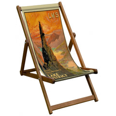Vintage Inspired Wooden Deckchair- Lake District - National Railway Museum Poster