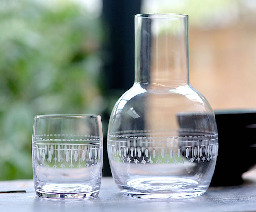 Ovals Carafe & Glass
