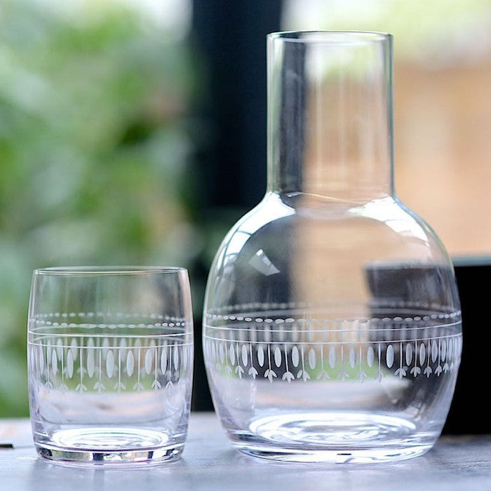 Ovals Carafe & Glass
