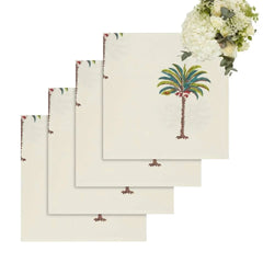 Set of 4 Palm Tree Table Napkins | Cass By JJ