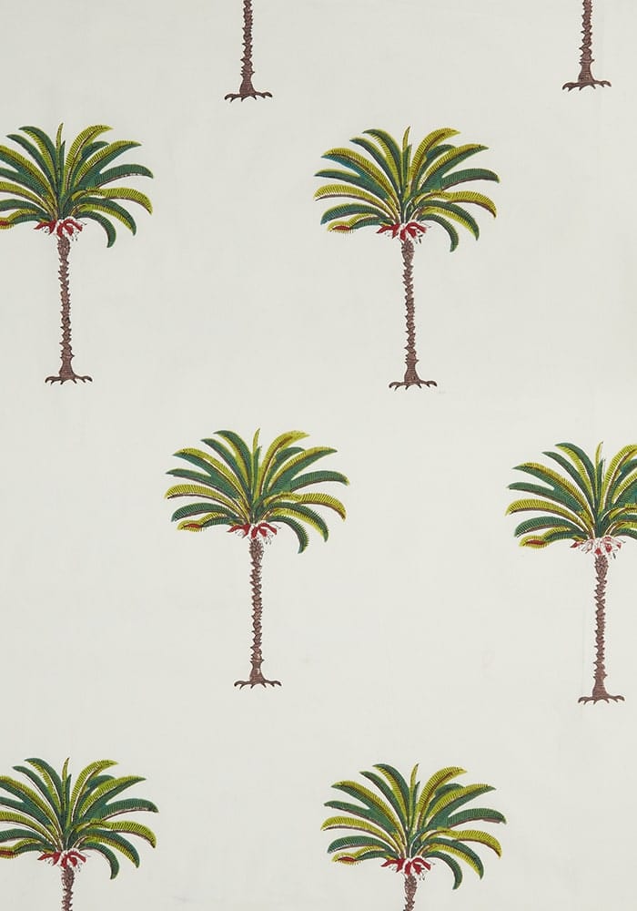 Palm Tree Tablecloth | Cream & Green | Cass By JJ