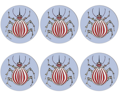 Ladybird Design Set of 6 Placemats