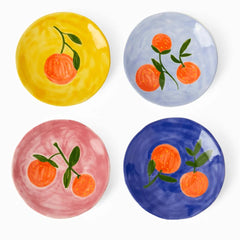 Set Of 4 Peaches Plates | After Matisse | Casa By JJ