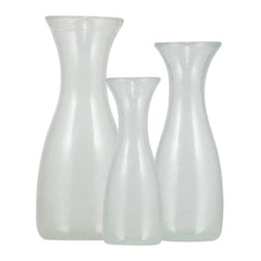 Pearl White Handmade Glass Carafe