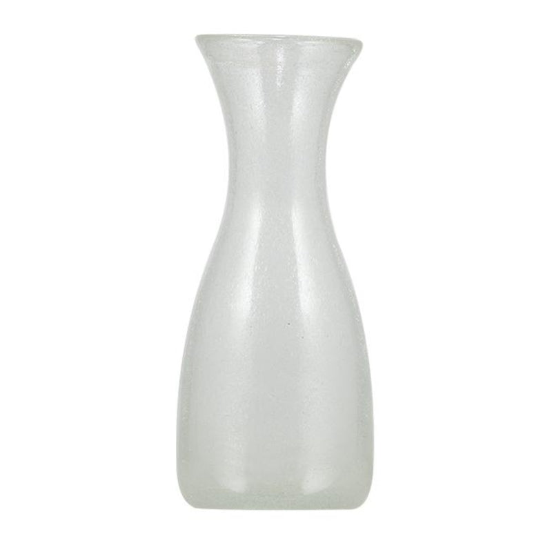 Pearl White' Handblown Glass Carafe