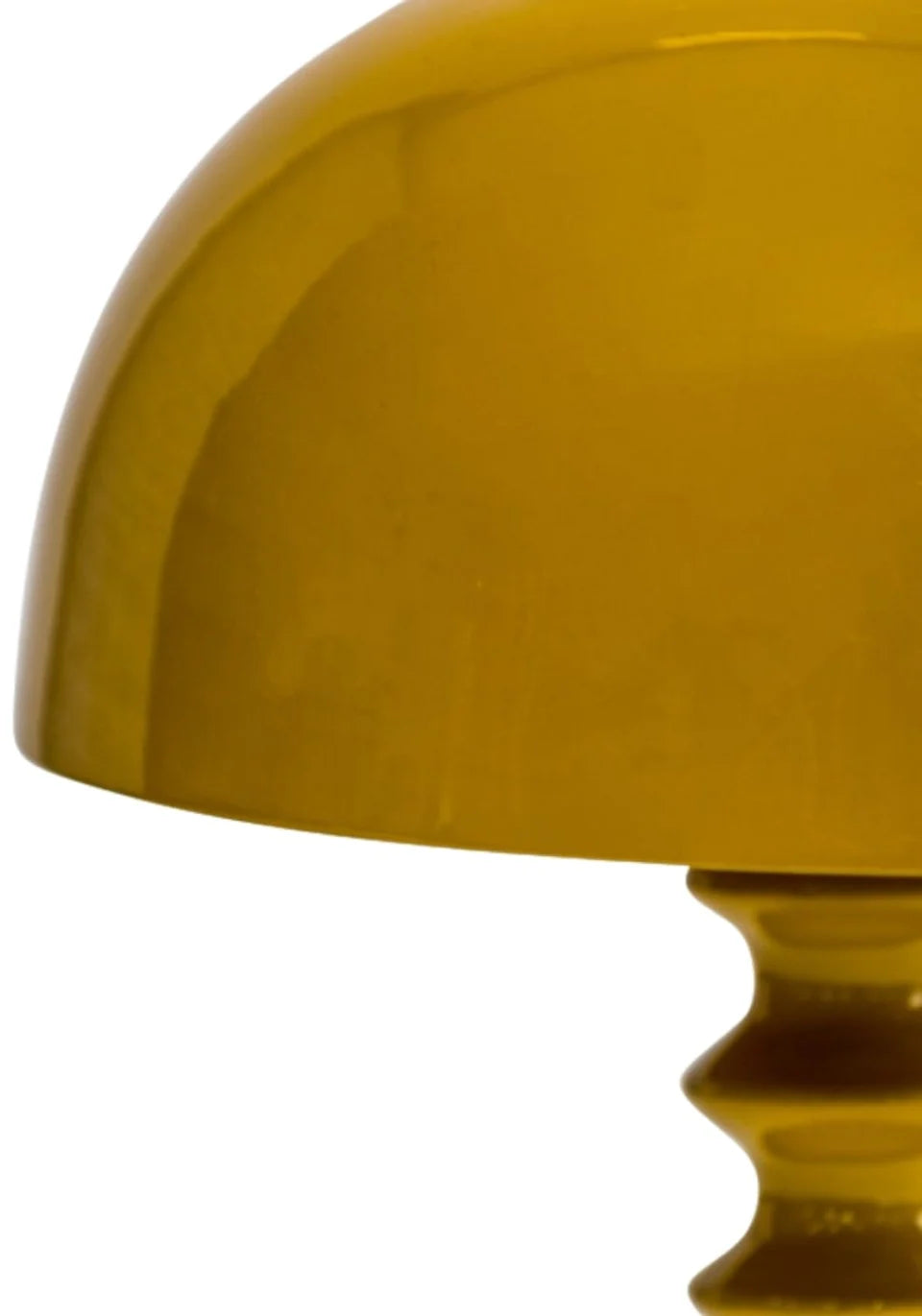 Tall Twisted Stem Lamp with Dome Shade | Mustard Yellow | Casa by JJ
