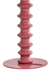 Tall Twisted Stem Lamp with Dome Shade | Deep Pink | Casa by JJ