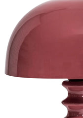 Tall Twisted Stem Lamp with Dome Shade | Deep Pink | Casa by JJ