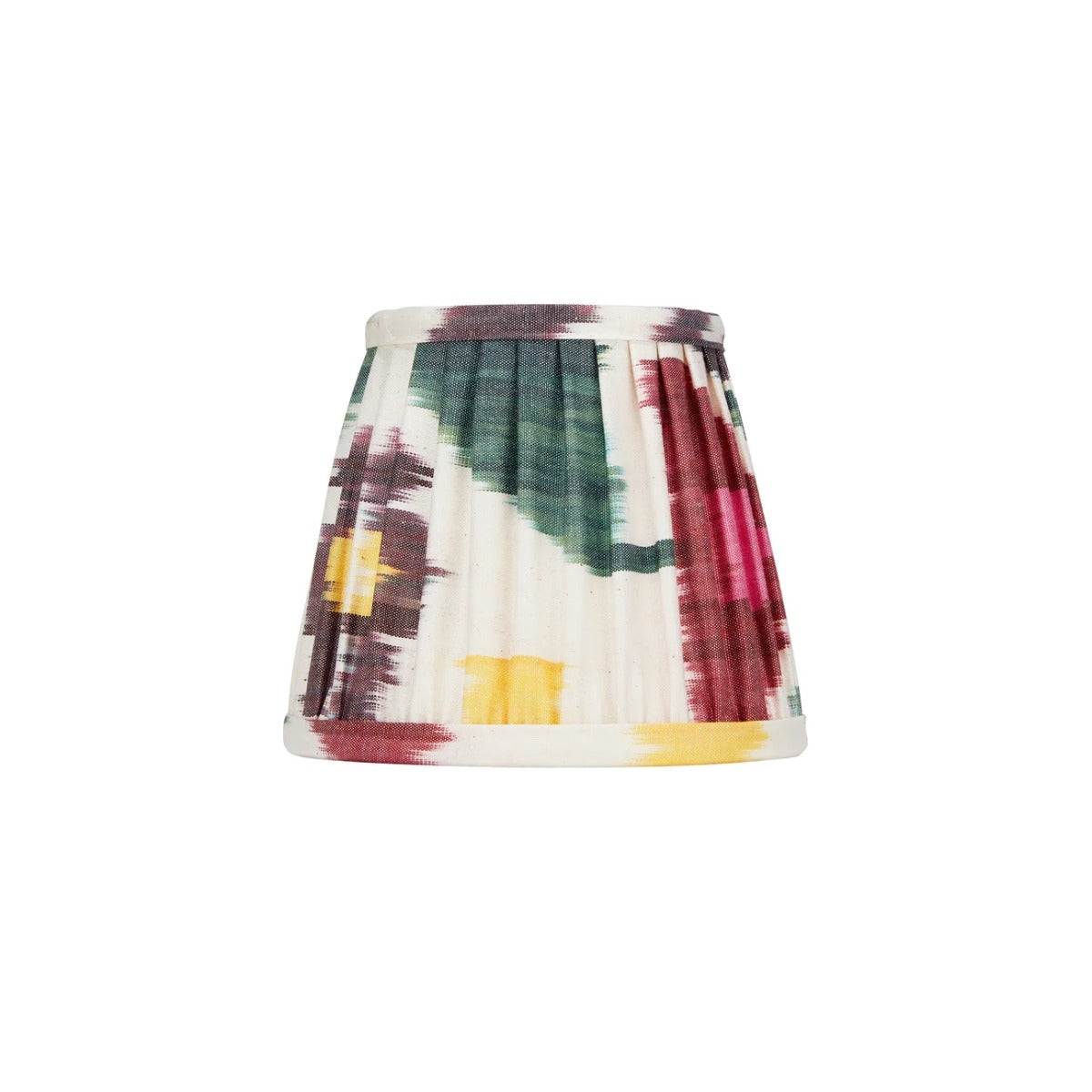 Silk Colourful Ikat Gathered Empire Lampshade