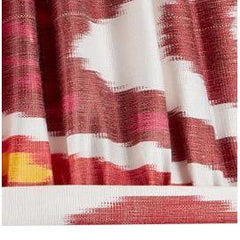 Silk Burgundy and Magenta Ikat Gathered Emppire Lampshade