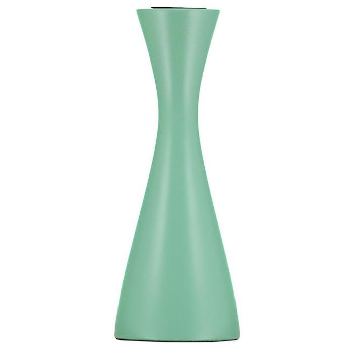 Sage Stylish Lacquered 'Scandi' Painted Candle Holders 