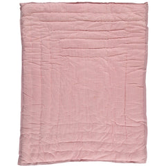 Pink Elephant' Hand Block Printed Cotton Quilt