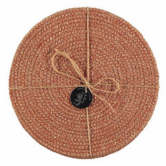 Jute Placemats Guardsman Red Fibre Dining Serving Mats Tableware