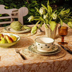 Set of 4 Hand-painted Green Motif Side Plates | Casa by JJ