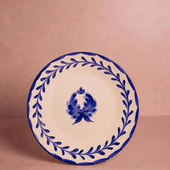 Set of 4 Blue & White Fern Hand-Painted Sides Plates | Casa by JJ