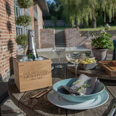 Single Oak Personalised Wine & Champagne Cooler | Oak & Rope Company