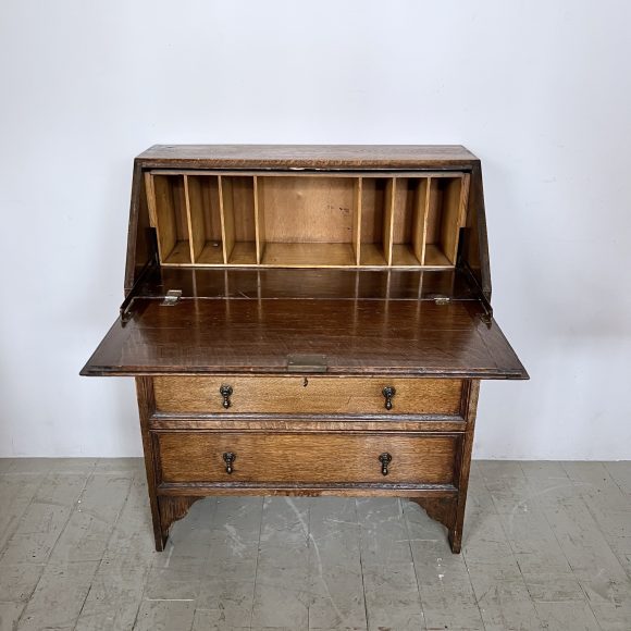 Small Antique Oak Bureau
