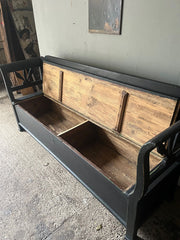 Smart Orginal Box Bench In Antique Black
