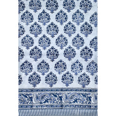 Starflower Blue Tablecloth 