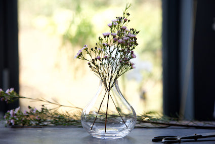 Small Crystal Vase with Star Design