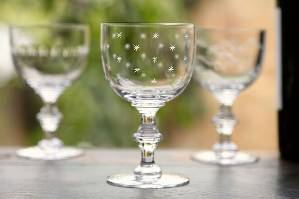 Set of 6 'Stars' Wine Goblets