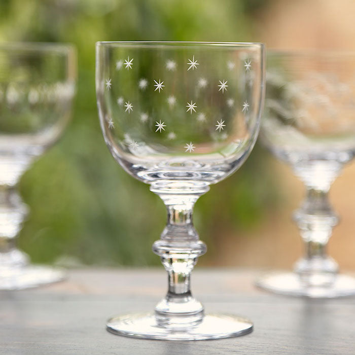 Set of 6 'Stars' Wine Goblets