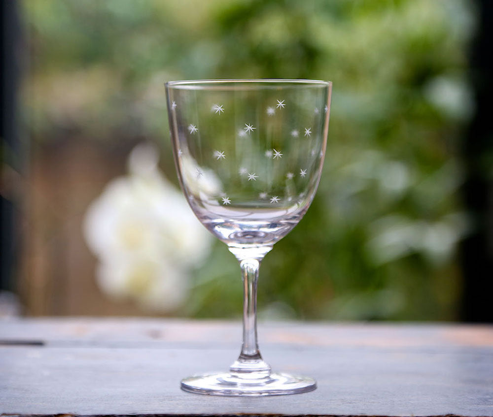 Set of 6 'Stars' Wine Glasses