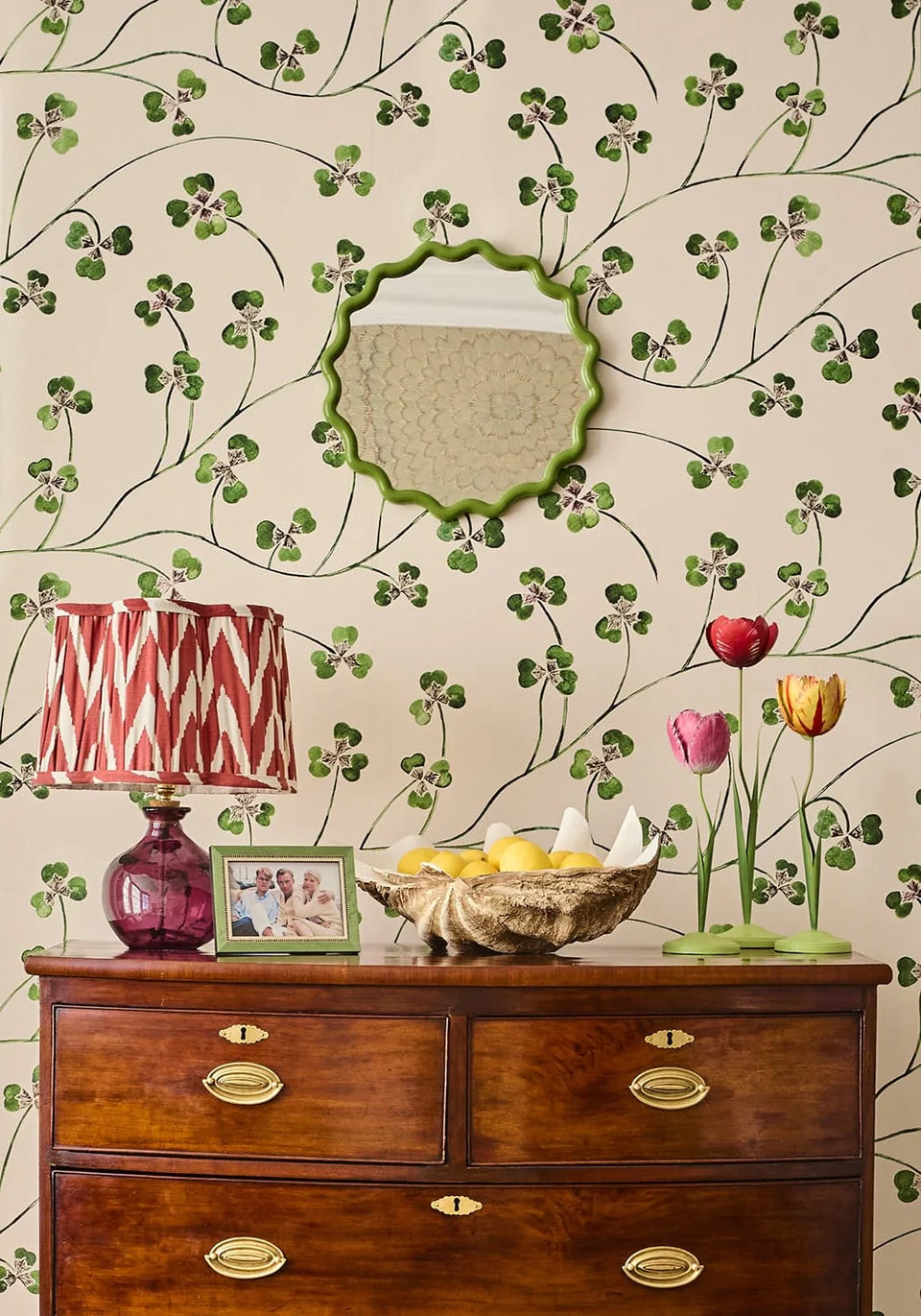 Burgundy Glass Table Lamp | Casa by JJ